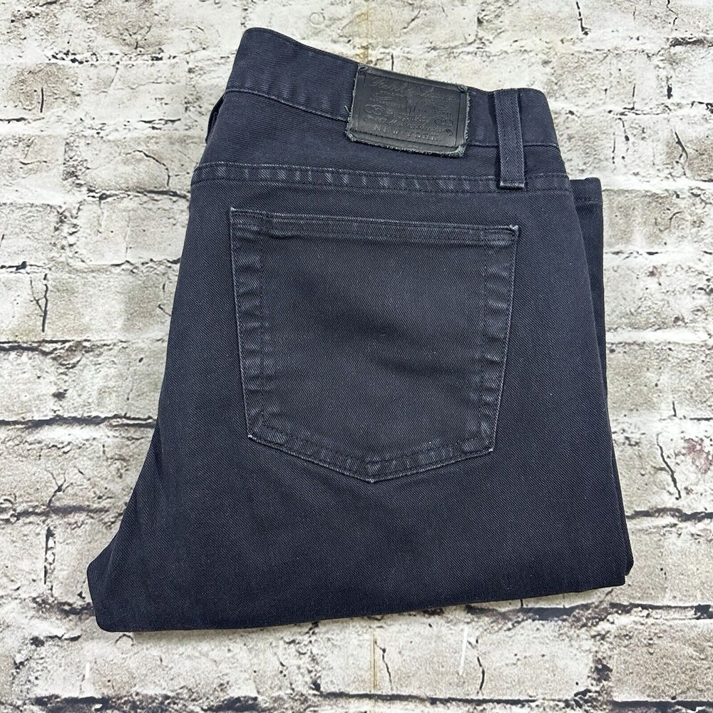 Polo‎ Ralph Lauren Jeans Men 31X34 Black Label Sullivan Slim Stretch Denim Faded
